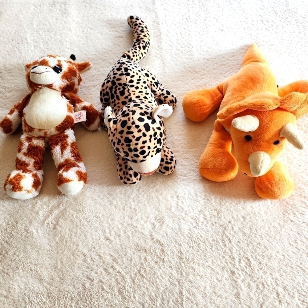 PLUSH animals toys bundle of 3